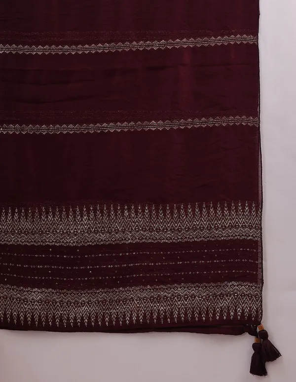 Hritika_Wine_Silk__Zari_Embroidered_Kurta_With_Trouser_&_Dupatta_Set