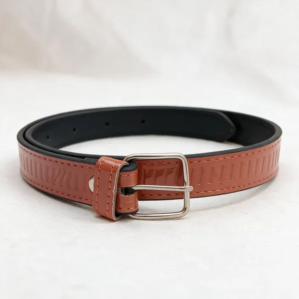 Brown_Faux_Leather_Textured_Belt_For_Men