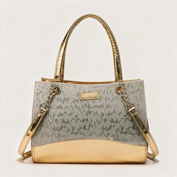 Silver_Glitter_Metallic_Tote_Handbag_For_Women
