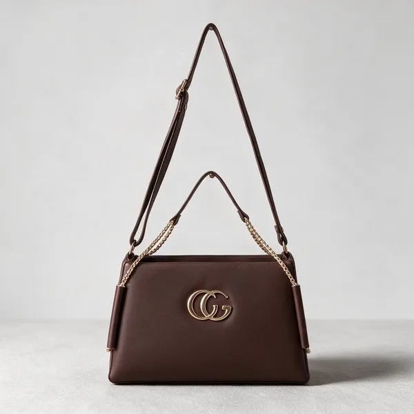 Brown_Faux_Leather_Structured_Shoulder_Handbag_For_Women