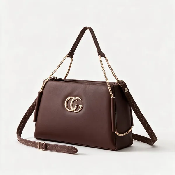 Brown_Faux_Leather_Structured_Shoulder_Handbag_For_Women