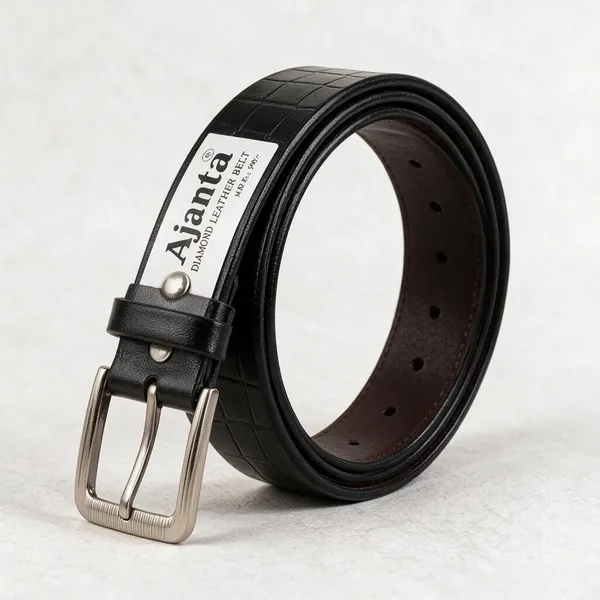 Black_Leather_Textured_Classic_Belt_For_Men