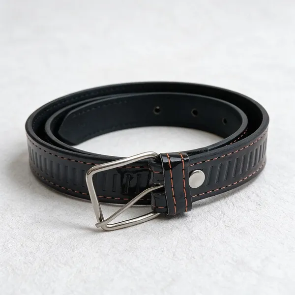Black_Leather_Textured_Casual_Belt_For_Men