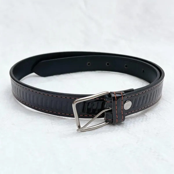 Black_Leather_Textured_Casual_Belt_For_Men