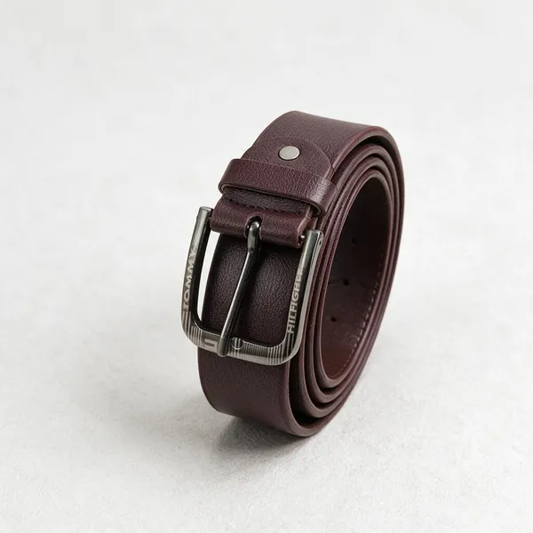 Brown_Leather_Textured_Belt_Wallet_Combo_For_Men