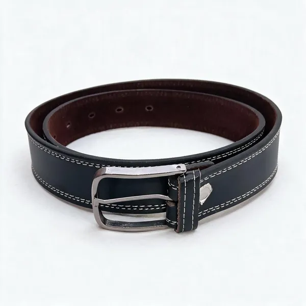 Black_Leather_Stitch_Detail_Casual_Belt_For_Men