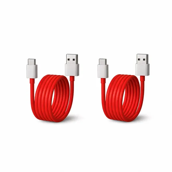 100W_Ultra_Fast_Charging_Cable_For_Oneplus_Usb-A_To_Type-C_Warp/Dash_Compatible_Compatible_With_Oneplus_13/13R/13S/12R/11R/10R/10T/10/10_Pro/9/9_Pro/8/8_Pro/7_Pro/7T_Pro/Nord/Ce_3_Lite_1M_-_Pack_Of_2