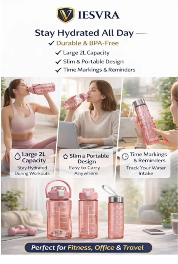 Motivational_Water_Bottle_3_Pcs_Set_(2000Ml_+_900Ml_+_300Ml)_Transparent_Leak_Proof_Plastic_Water_Bottles_With_Time_Marker_Gym,_Office,_School_And_Travel_Bpa_Free