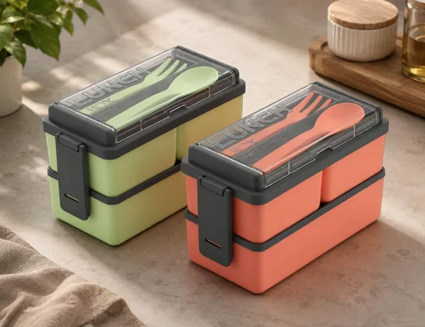 3_Compartment_Lunch_Box_For_Office_And_School_1400Ml_Leakproof_Bento_Lunch_Box_With_Spoon_And_Fork_Bpa_Free_Plastic_Tiffin_Box_For_Kids_And_Adults_Multicolor