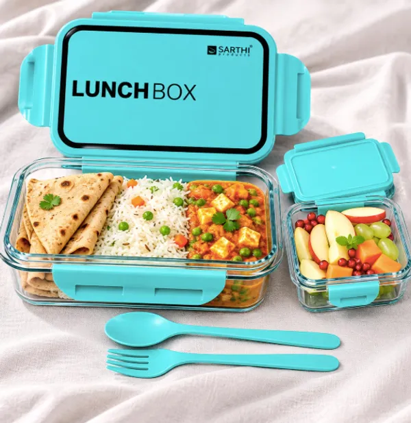1200Ml_Leak_Proof_Lunch_Box_For_Office_And_School_Bpa_Free_Food_Container_With_Airtight_Lid_Microwave_Safe,_Durable_And_Lightweight_Tiffin_Box_For_Men,_Women_And_Kids_(_Multicolour_)