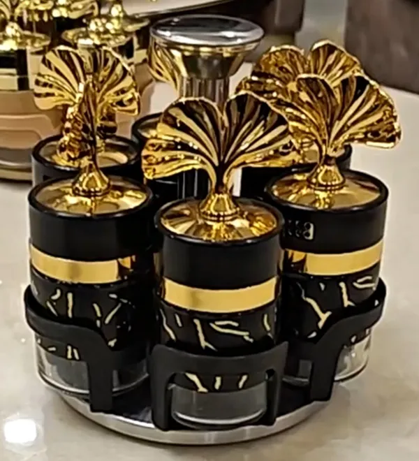 Glass_Marble_Finish_Black_7-Piece_Salt_&_Pepper_Set