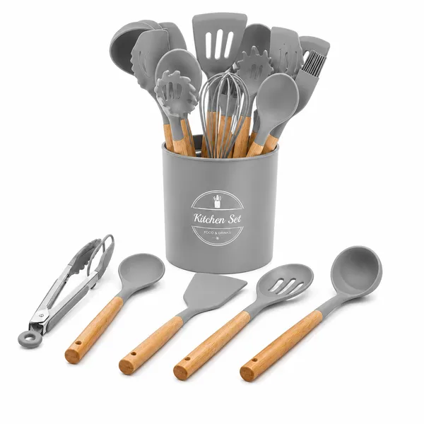 Silicone_Grey_Kitchen_Spoon_Set