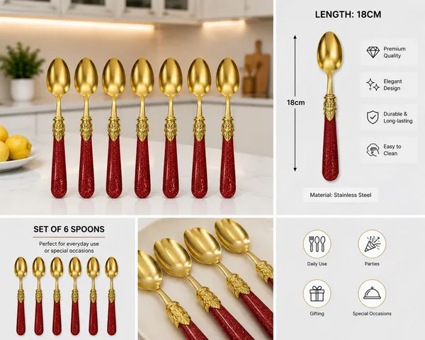 Stainless_Steel_Gold_Red_Mirror_Finish_Table_Spoon_Set