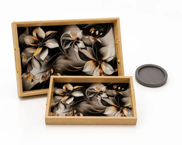 Glass_Floral_Black_Brown_Serving_Tray_Set_Of_3