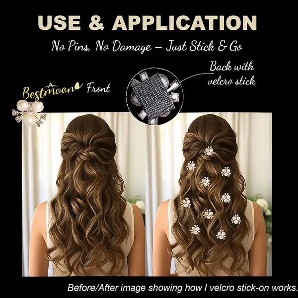 White_Alloy_Metal_Pearl_Floral_Hair_Pins_For_Girls_Set_Of_12
