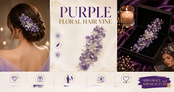Purple_Plastic_Floral_Hair_Accessory_For_Girls