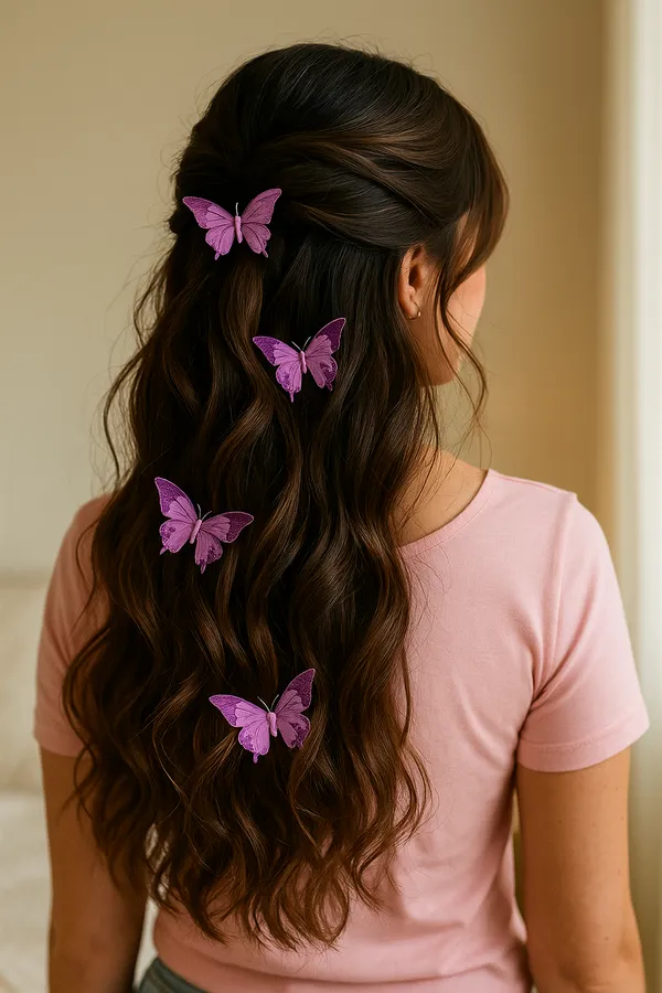 Purple_Organza_Fabric_Butterfly_Hair_Clips_For_Girls_Set_Of_6