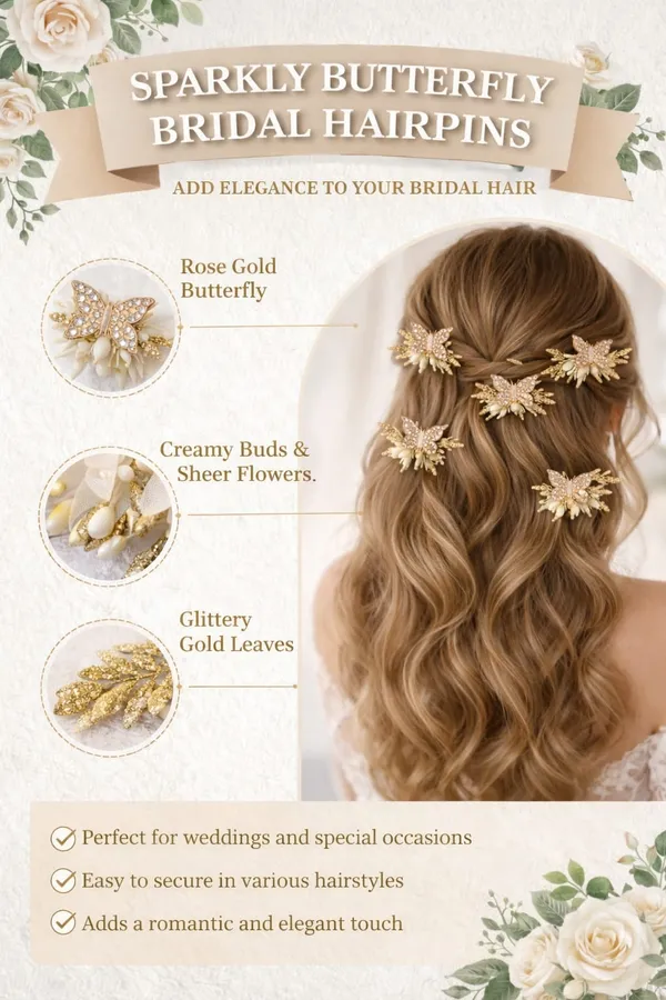 Golden_Alloy_Metal_Butterfly_Floral_Hair_Comb_And_Pins_For_Girls_Pack_Of_5