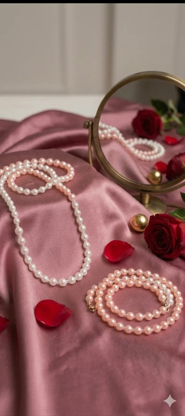 Pink_And_White_Faux_Pearl_Crystal_Bead_Necklace_For_Girls_Pack_Of_2