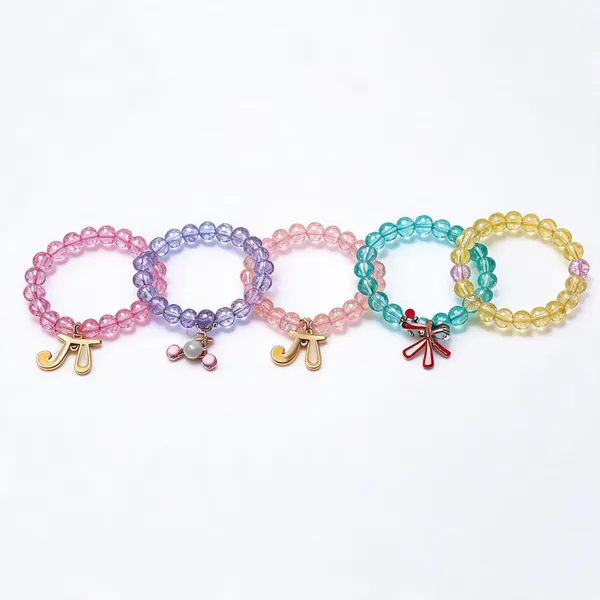 Multicolour_Metal_Alloy_Beaded_Charm_Bracelet_Set_Of_5_For_Girls