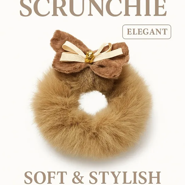 Multicolour_Soft_Fabric_Bow_Scrunchie_For_Girls_Pack_Of_2