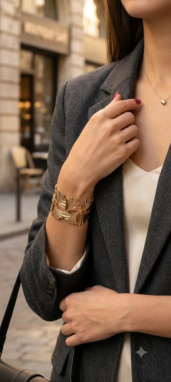 Golden_Metal_Alloy_Statement_Bracelet_For_Girls