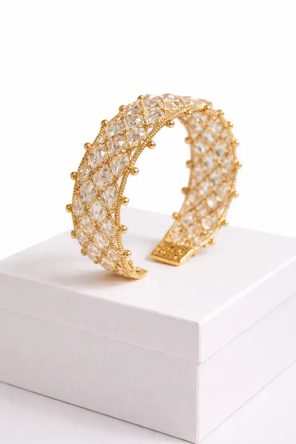 Golden_Metal_Alloy_Crystal_Cuff_Bracelet_For_Girls
