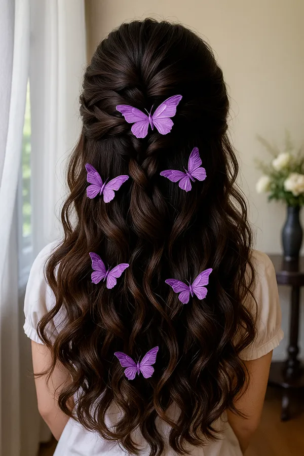 Purple_Organza_Fabric_Butterfly_Hair_Clips_For_Girls_Set_Of_6