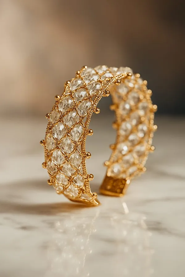 Golden_Metal_Alloy_Crystal_Cuff_Bracelet_For_Girls