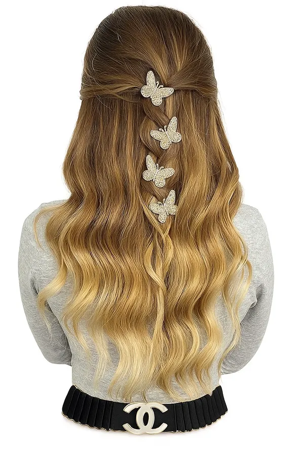 White_Alloy_Metal_Butterfly_Hair_Clips_For_Girls_Set_Of_4