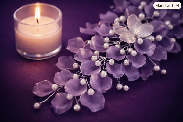 Purple_Plastic_Floral_Hair_Accessory_For_Girls