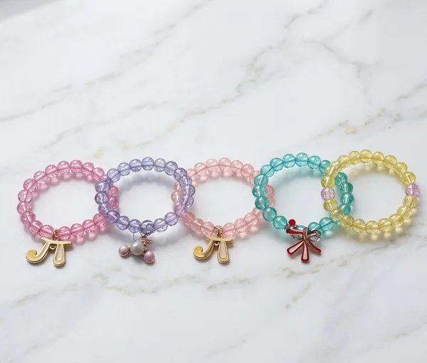 Multicolour_Metal_Alloy_Beaded_Charm_Bracelet_Set_Of_5_For_Girls