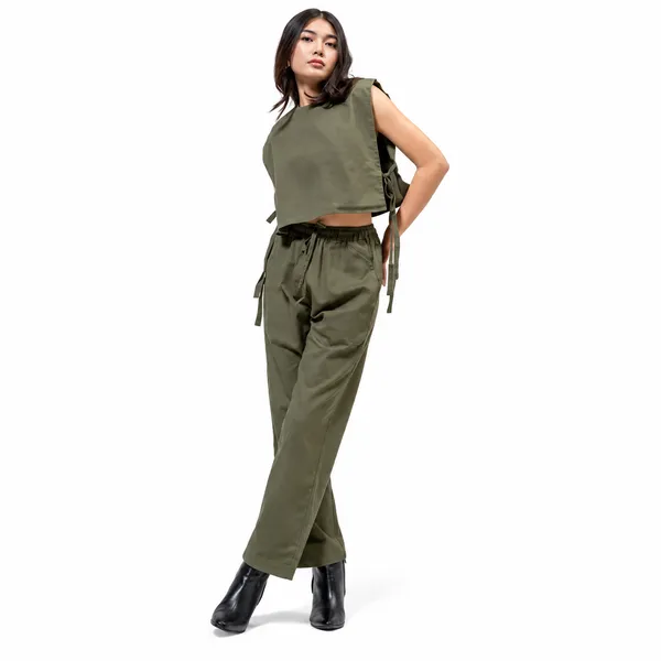 Olive_Green_Mull_Cotton_Relaxed_Co-Ord_Set_For_Women