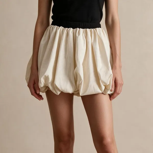 Light_Beige_Irish_Linen_Pleated_Frock_For_Women