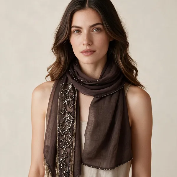 Brown_Cotton_Hand_Embroidered_Scarf_For_Women