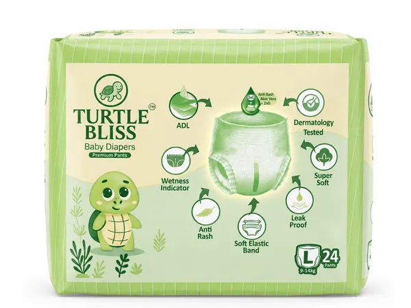 Turtle_Bliss_Premium_Pant_Style_Baby_Diapers_Large(L),_24_Count,_9-14_kg,_Leak_Proof_Diapers_|_Super_Soft_Gentle_Fit_|_Skin_Friendly_with_Aloevera_&_ZNO_(Large,_Pack_of_1)