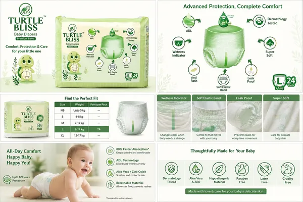 Turtle_Bliss_Premium_Pant_Style_Baby_Diapers_Large(L),_24_Count,_9-14_kg,_Leak_Proof_Diapers_|_Super_Soft_Gentle_Fit_|_Skin_Friendly_with_Aloevera_&_ZNO_(Large,_Pack_of_1)