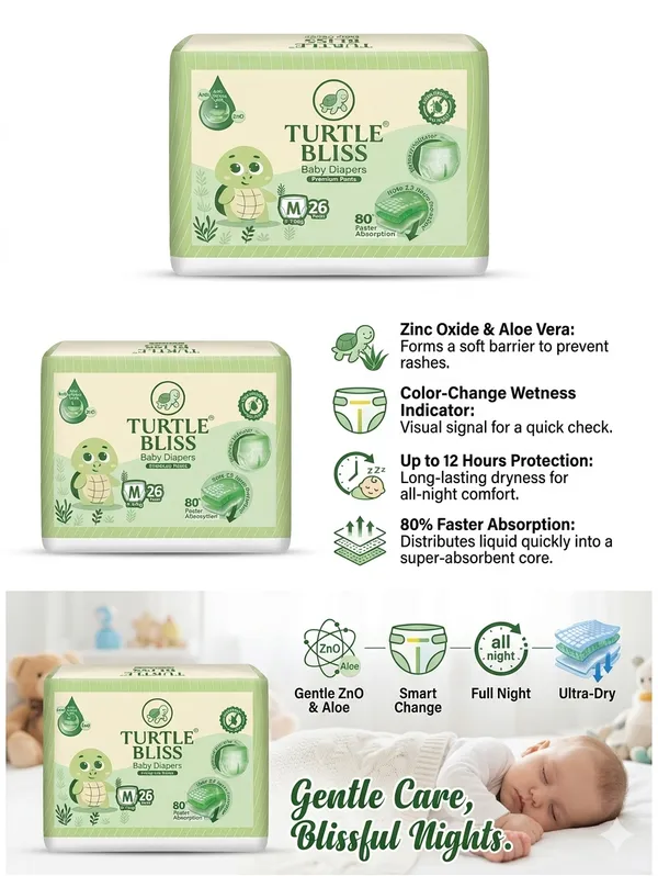 Turtle_Bliss_Premium_Pant_Style_Baby_Diapers_Medium(M),_26_Count,_7-12_kg,_Leak_Proof_Diapers_|_Super_Soft_Gentle_Fit_|_Skin_Friendly_with_Aloevera_&_ZNO_(Medium,_Pack_of_1)