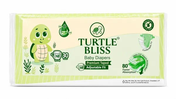 Turtle_Bliss_Premium_Tape_Style_Baby_Diapers_NewBorn(NB),_30_Count,_0-5_kg,_Leak_Proof_Diapers_|_Super_Soft_Gentle_Fit_|_Skin_Friendly_with_Aloevera_&_ZNO_(NewBorn,_Pack_of_1)