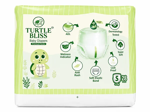 Turtle_Bliss_Premium_Pant_Style_Baby_Diapers_Small(S),_28_Count,_4-8_kg,_Leak_Proof_Diapers_|_Super_Soft_Gentle_Fit_|_Skin_Friendly_with_Aloevera_&_ZNO_(Small,_Pack_of_1)