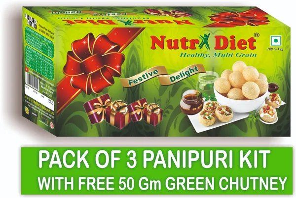 NUTRIDIET_PANI_PURI_KIT_255g_(PACK_OF_3)_WITH_FREE_INSTANT_GREEN_CHUTNEY_MIX_50g