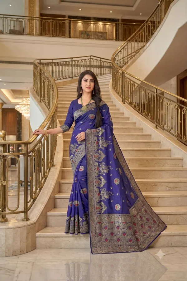Luxury_Wedding_Wear_Purple_Jacquard_Silk_Saree_Default_Title