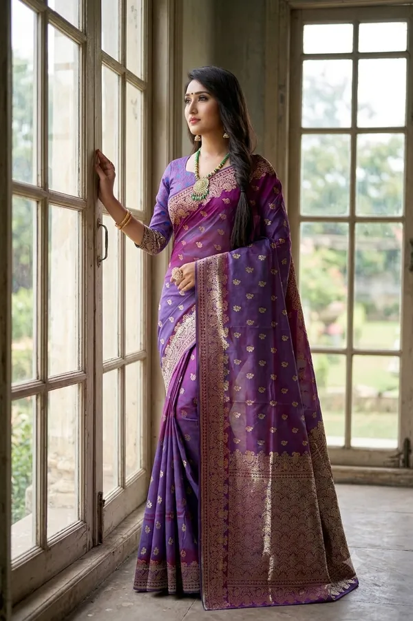 Bridal_Collection_Premium_Maroon_Jacquard_Silk_Saree_Default_Title