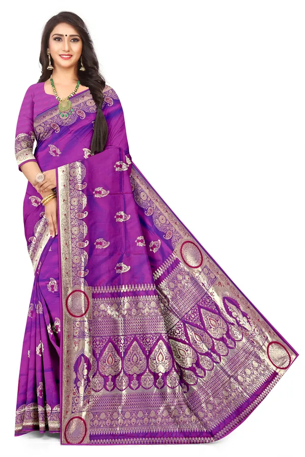 Minimalist_Jacquard_Purple_Colour_Weaving_Saree_For_Everyday_Elegance_Default_Title