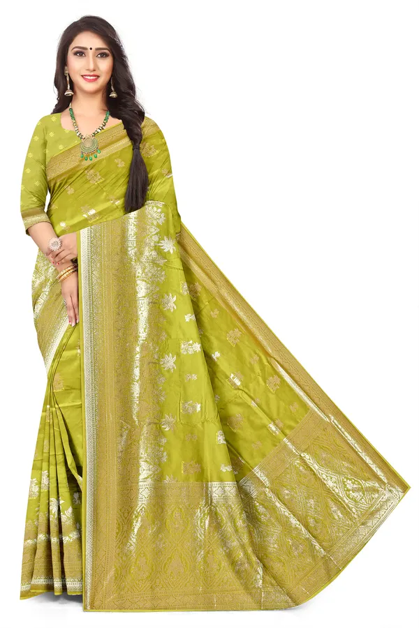 Grand_Festive_Mahendi_Jacquard_Silk_Saree_With_Rich_Pallu_Default_Title