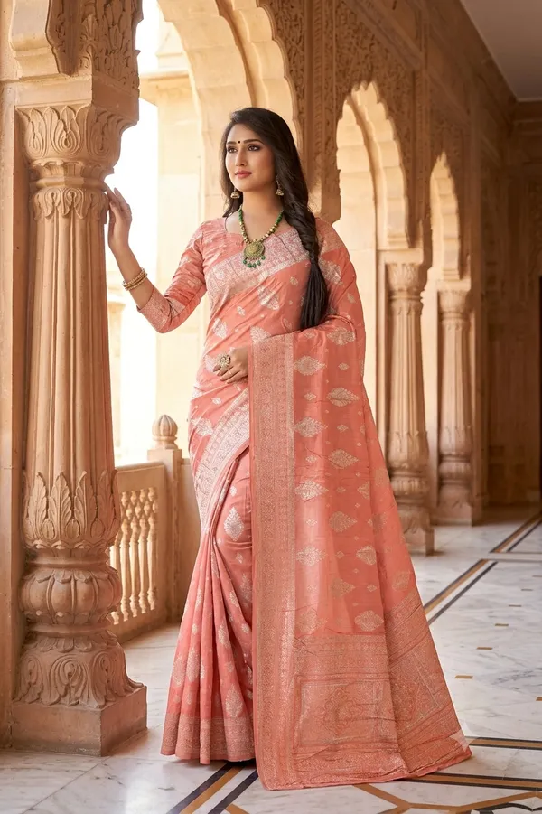 Light_Pink_Colour_Classic_Ethnic_Jacquard_Silk_Saree_For_Wedding_Festive_Wear_Default_Title