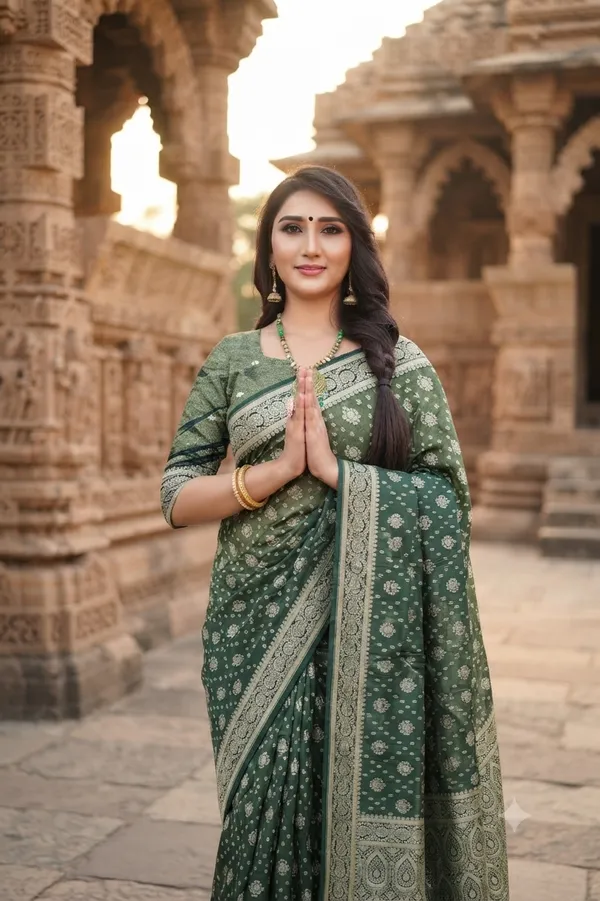 Green_Shaded_Colour_Premium_Gold_Zari_Jacquard_Silk_Saree_Default_Title