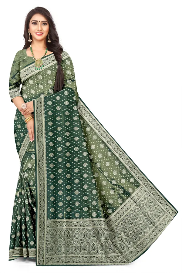 Green_Shaded_Colour_Premium_Gold_Zari_Jacquard_Silk_Saree_Default_Title