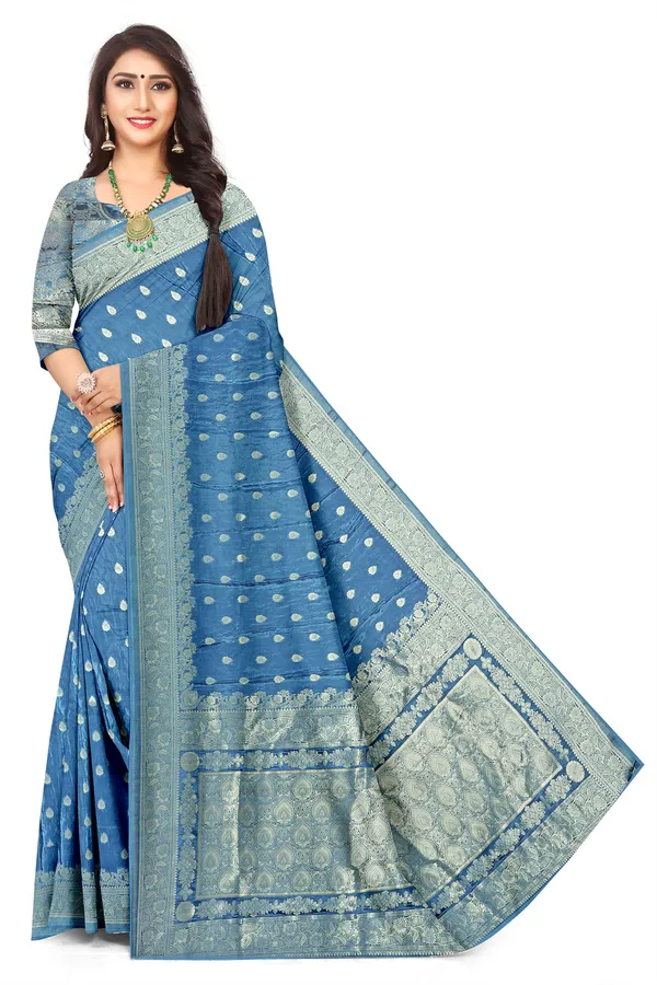 Classic_Ethnic_Sky_Blue_Jacquard_Silk_Saree_For_Wedding_Festive_Wear_Default_Title