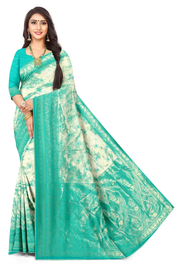 Elegant_Floral_Rama_Colour_Tissue_Jacquard_Silk_Saree_With_Designer_Border_Default_Title